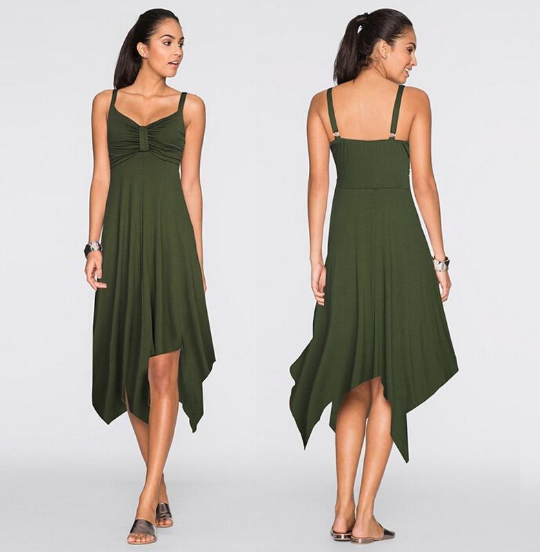 Women Midi Dress For Summer With Elegant Sleeveless Design And G-string Style**