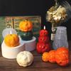 Halloween Creative Handmade Pumpkin Candle Silicone Mold DIY Candle Making Soap Resin Chocolate Beeswax Mold Christmas Gifts