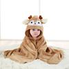Cartoon Animal Baby Bath Towels Soft Newborn Hooded Towel Blanket Toddler Bathrobe Warm Sleeping Swaddle Wrap for Boys Girls