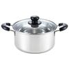 Yoshikawa CookLook II SJ2185, 22cm, Induction Compatible, Silver Stainless Steel Deep Pot, Made In Japan