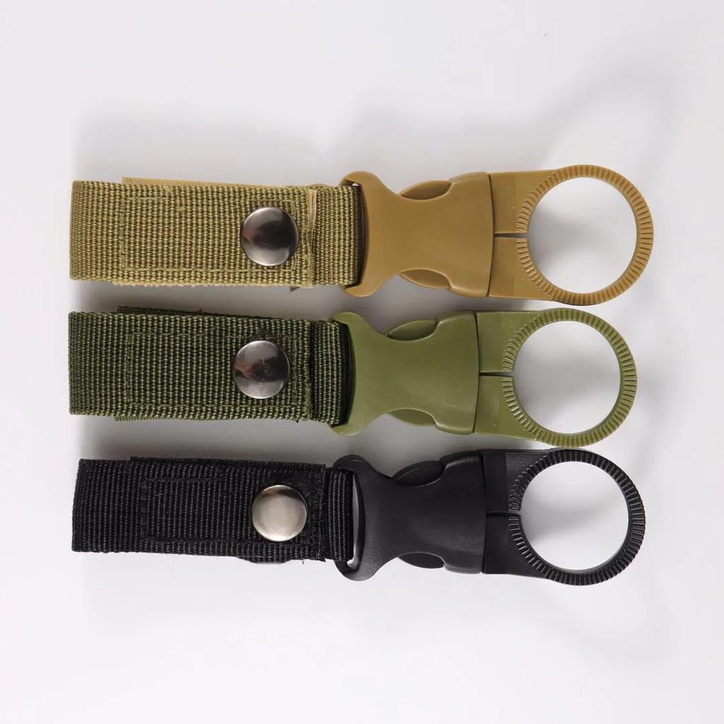 1/2pcs Webbing Backpack Buckle Carabiners Attach Quickdraw Water Bottle Hanger Holder Outdoor Camping Hiking Climbing Accessorie