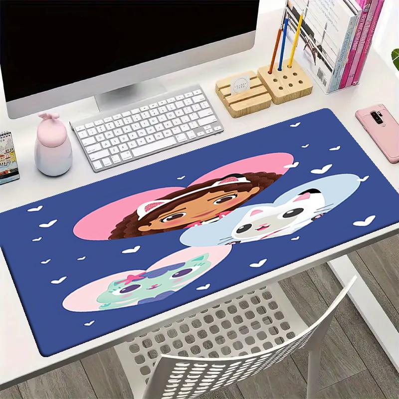 Gabby's Dollhouse Theme Mouse Pad, Non Slip Rubber Base, Multifunctional Office & Home Decor, Perfect for Workspace Personalization.