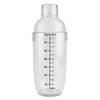 Anti Leakage Transparent PC Resin Cocktail Shaker Mixer with Scale Bar Tool(700ml)