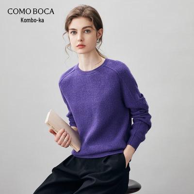 Женский свитер Kemeng Boka из 100% кашемира с круглым вырезом