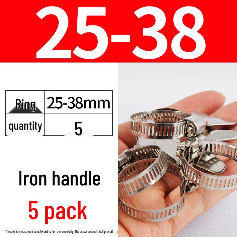 Хомут из нержавеющей стали, лента с ручной затяжкой для водопроводных и воздушных труб