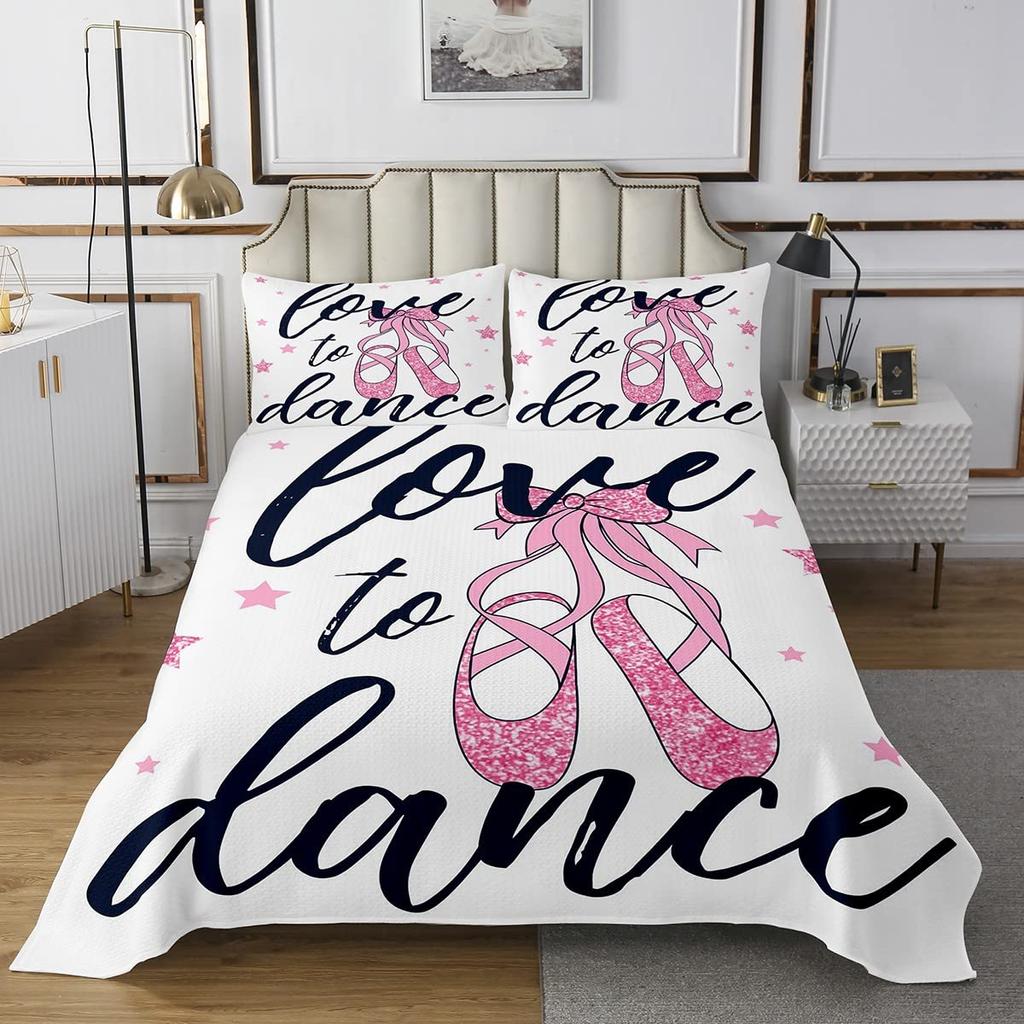 Комплект постельного белья для балета «Лебединое озеро», одеяло для танцев, покрывало для детей, мальчиков и девочек, балерин, крупный план, пододеяльник, покрывало для танцев