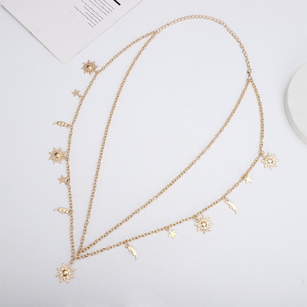 Цепочка на талию Горячие шорты Многослойная цепочка Сексуальная Металлическая Звезда для Вечеринки/Клуба для Банкета Костюмная Бижутерия Пояс