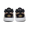 Детские кроссовки Air Jordan 1 Low ALT SE BP Gold Toe Черный металлик-золотой белый DZ6318-071