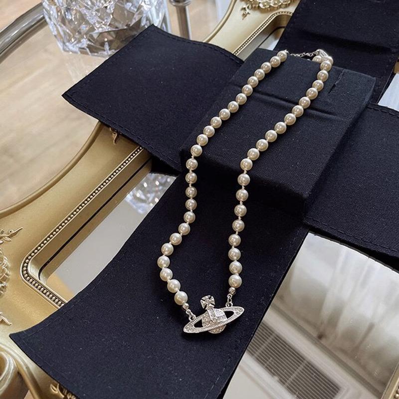 Женское колье из розовых бриллиантов, жемчуга Сатурна - Звездный стиль, полностью бриллиантовая ключичная цепочка, Идеальный универсальный рождественский подарок