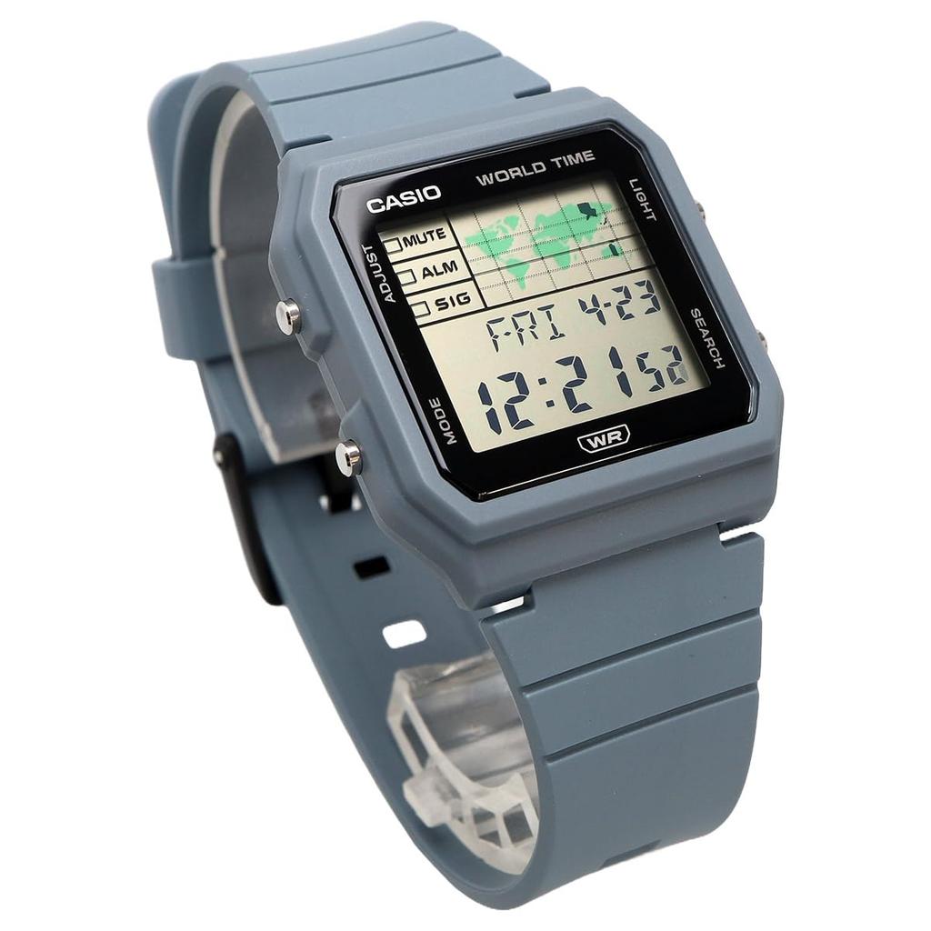 CASIO World Time Digital Unisex Watch Biomass Plastic Band Blue Gray Overseas Model [Casio] LF-30W-2A [Used]