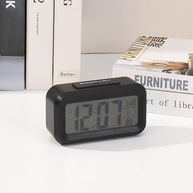 Direct supply temperature version Smart clock Large screen Lazy student Digital silent luminous small alarm clock Electronic clock