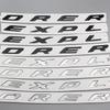 3D ABS EXPLORER Letters Car Front Hood Bonnet Emblem Badge Sticker for Ford Explorer 2011-2019 Car Styling Accessories