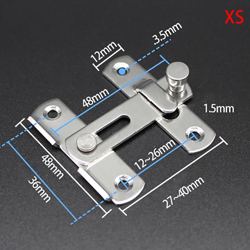 Guard Latch Bolt Sliding Window Door Lock Handle Stainless Steel Safety Chain