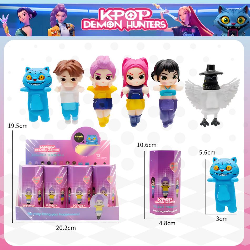 Аниме Охотники на демонов Мини-фигурки K-pop Коллекционные ПВХ Таинственная коробка Красивая декоративная кукла Модель для фанатов