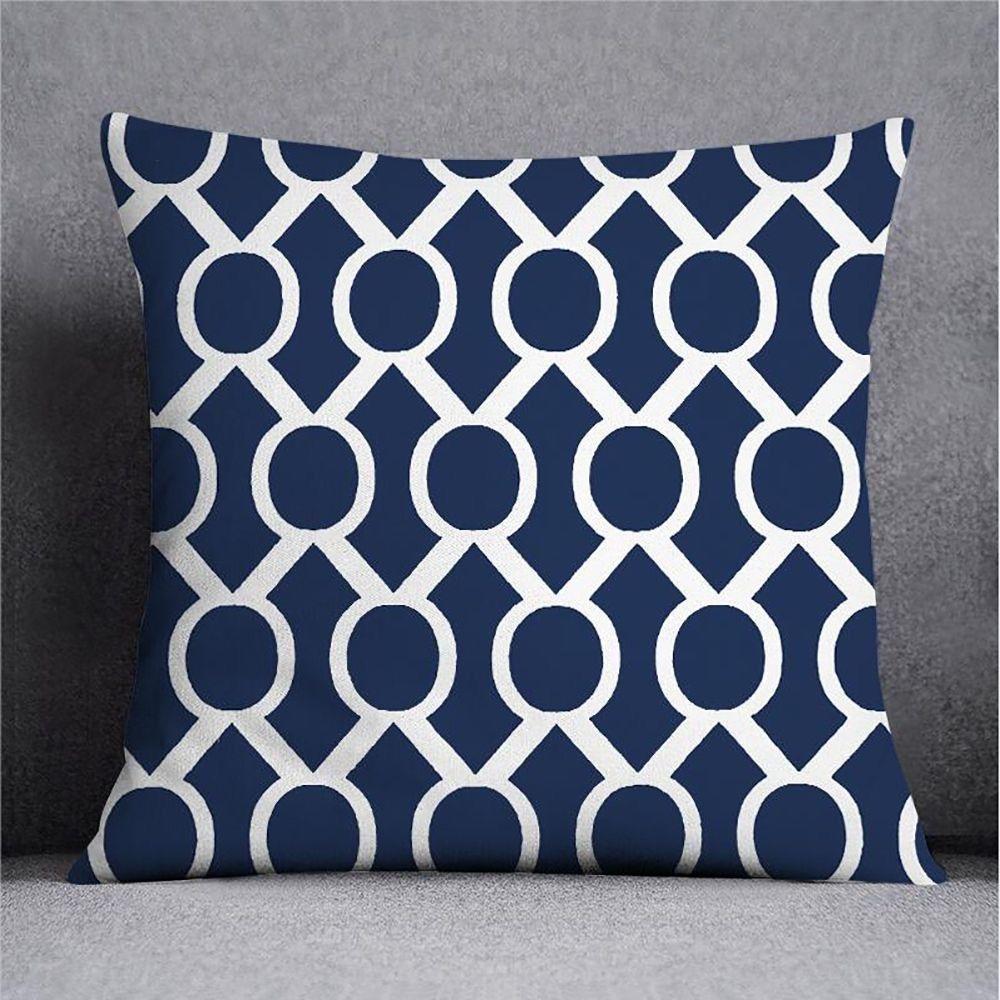 Гуфу Геометрическая наволочка для подушки Диван Гостиная Наволочка для подушки Офисная поясничная подушка Прикроватная квадратная наволочка Съемная и моющаяся