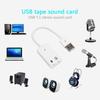 Внешняя USB-звуковая карта Virtual 7.1 Channel 3D с разъемом 3,5 мм, USB-аудиоадаптер для наушников и микрофона, для ноутбука, ПК