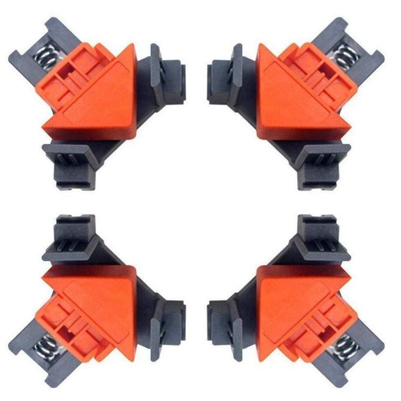 1/4/8pcs Carpenter's Right Angle Clamp Wooden Frame and Plank Fixer Carpenter's Corner Clamp 90 Degree Frame Clip Fixer//