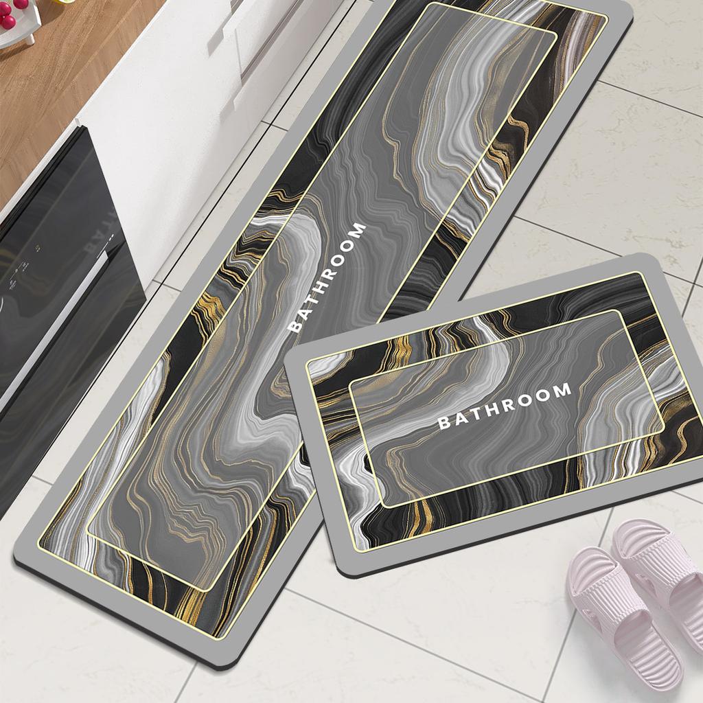 Diatomite Kitchen Floor Mat Waterproof Kitchen Rug Non-slip Long Area Room Carpet For Hallway Washable