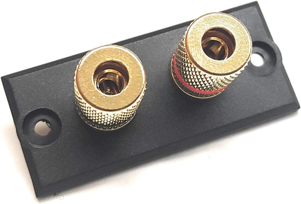 Аудиофильский терминал для динамиков, совместимый с разъемом типа «банан», аудиоразъем, монтируемый тип, набор из 2 аудиодеталей, самодельный/ремонтный