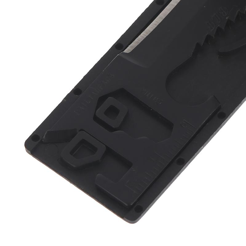 7-в-1 Мультитул Брелок Карманный Инструмент EDC Для улицы Туризма Открывалка для бутылок Зубчатый скребок Нож Лезвие для выживания Карточка-инструмент Гаджет