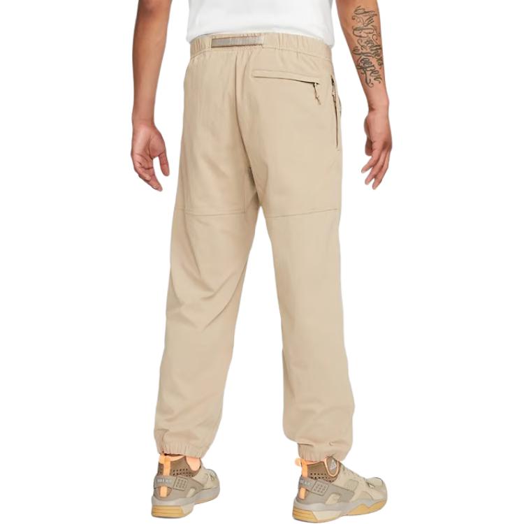 Nike Knitted Sweatpants Men's Khaki Moderate Cuffed Pants CV0660-245