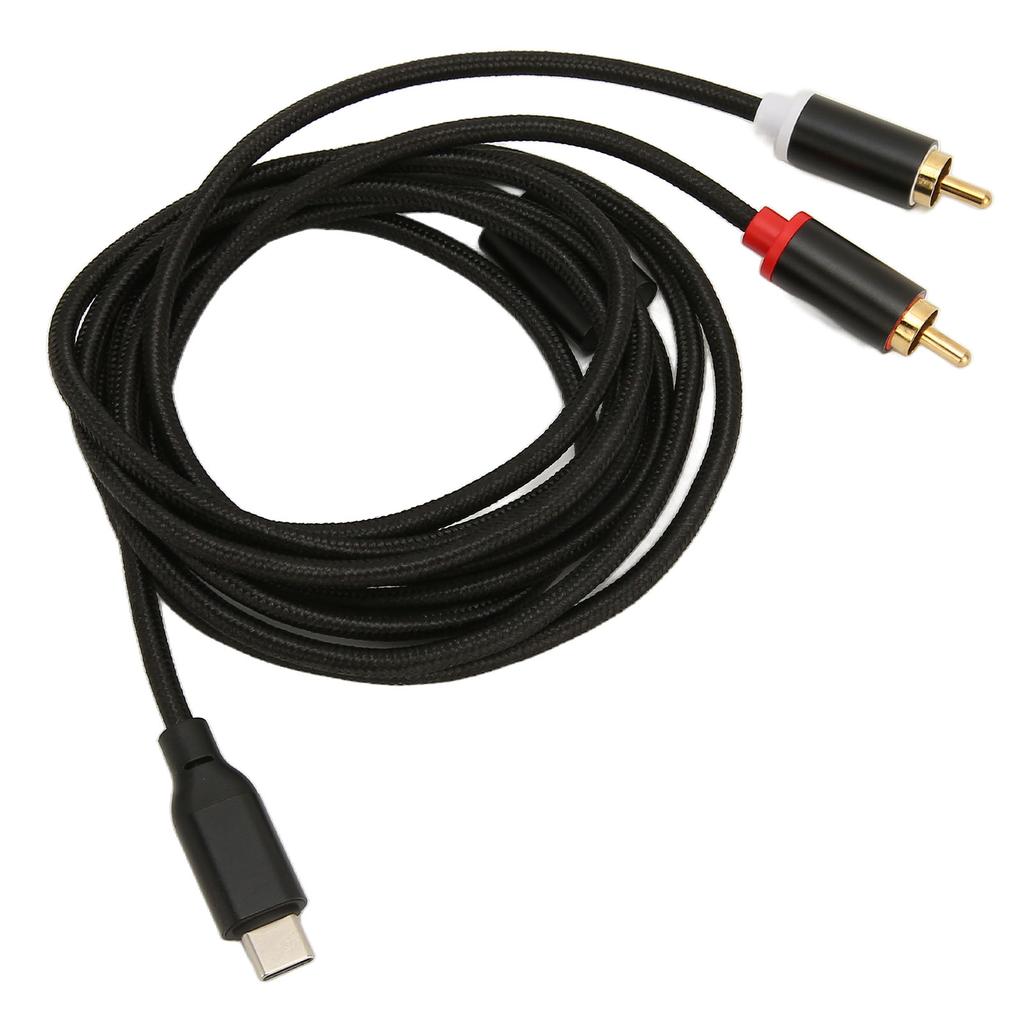 Тип C к 2RCA Мужской кабель HiFi стерео позолоченный звуковой адаптер шнур для телефона планшета автомобильного радио