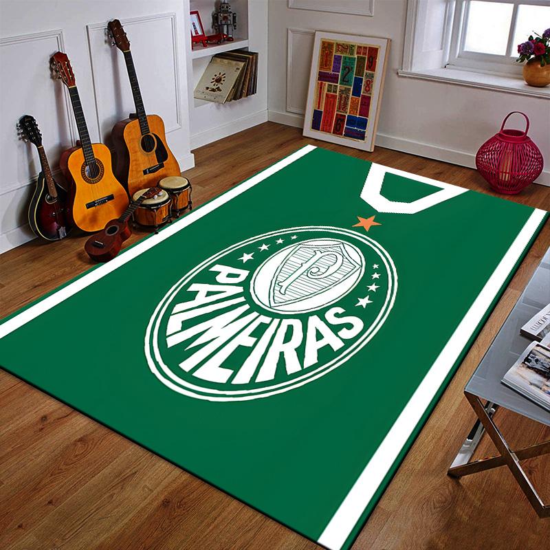 Green Palmeiras Football Club Logo Patterned carpet a non slip rug suitable for all seasons and any setting, gift