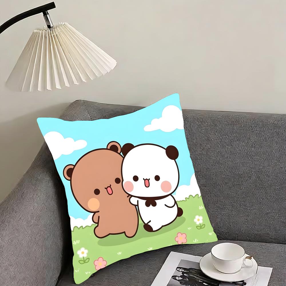BBubu DubuU Cartoon Cushion Cover Pillowcase Ultra Soft Skin Friendly Fabric Cloud Like Comfort Concealed Zipper
