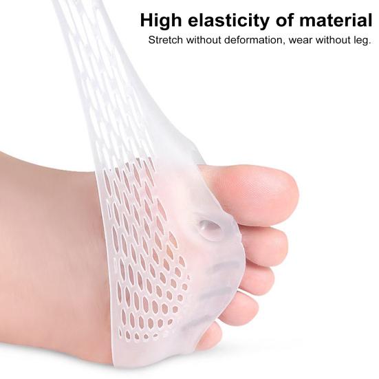 1 Pair Silicone Toe Separators for Women Supportive Toe Spacers for Overlapping Toes Foot Corrector Forefoot Pad for Plantar Pain Relief