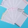 12 шт. бюджетные карты с 6 отверстиями, дизайнерские бюджетные листы, многоцветные вставки для отслеживания расходов, бюджетные вставки для домашнего офиса