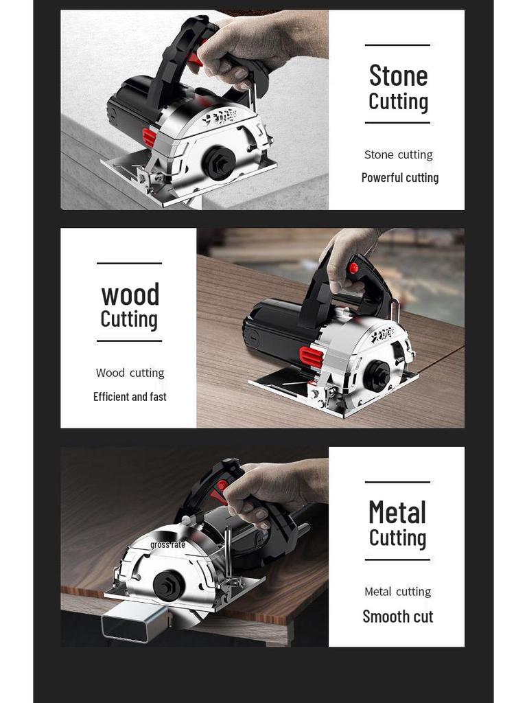Универсальная портативная электрическая пила для резки мрамора, камня, плитки и дерева