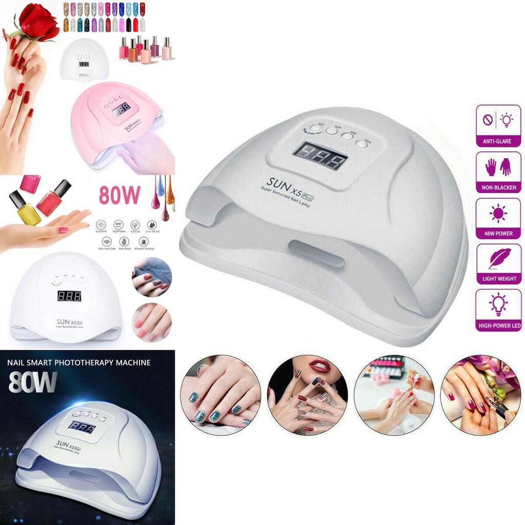 Comfortable Eye Contact Sun-x5plus 80w Nail Dryer With Double Light Source