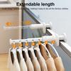 1/2Pcs Retractable Clothes Drying Rack Strong Load-bearing Simple Installation Foldable Hanger Pull-Out Clothes Drying Rod