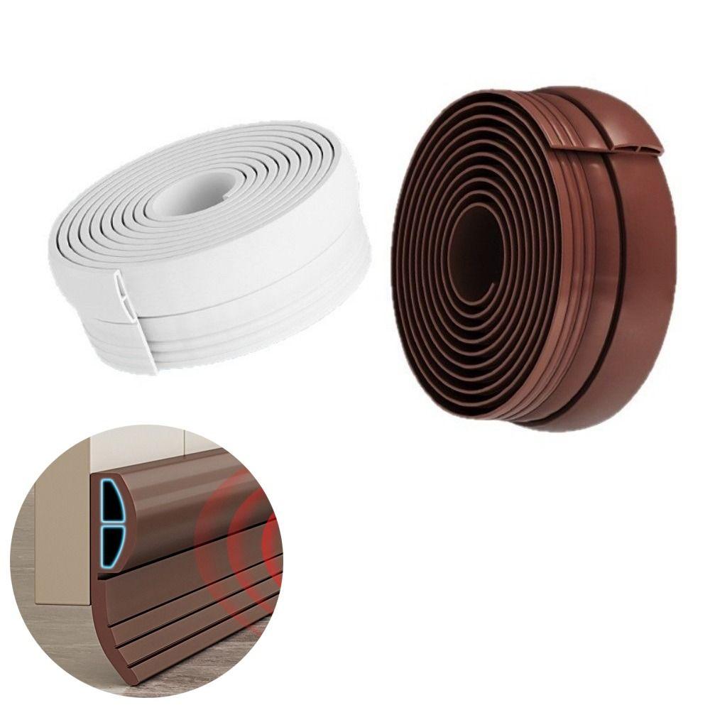 Self Adhesive Door Bottom Seal TPE Door Sweep Flexible Gap Filler Indoor Use