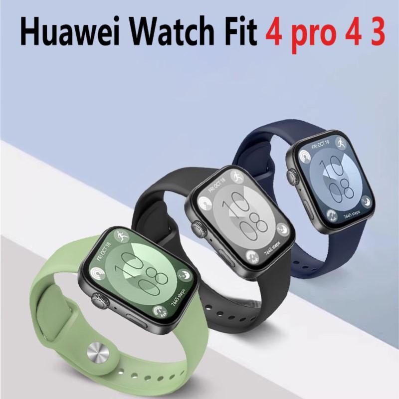 Для Huawei Watch Fit 4 3 Ремешок Аксессуары для умных часов Запасной ремень спортивный Силиконовый петлевой браслет Ремешок Huawei fit 4 pro