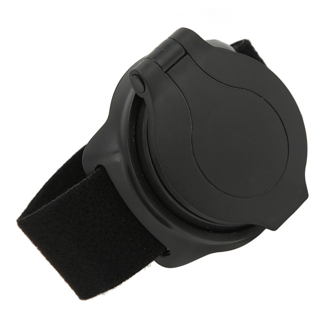 Велосипедное зеркало с нейлоновым ремешком на запястье, выпуклый дизайн, черное, диаметр 5 см, зеркало заднего вида для велосипеда