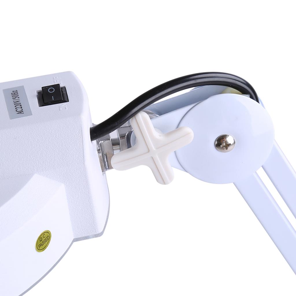 Magnifying Lamp 5 SMD 5 Diopter Magnifier Desk Light White 5X Glass Salon