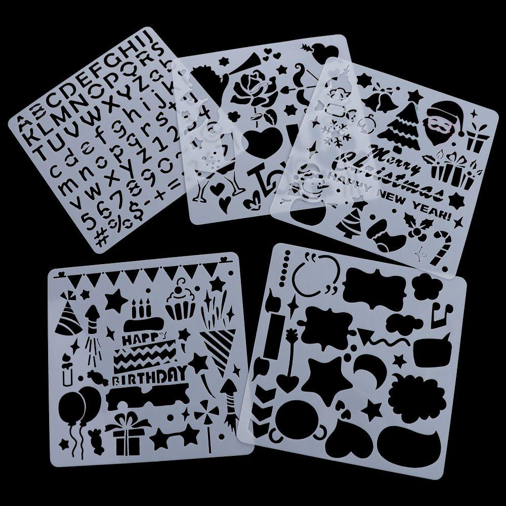Decorative Spray Painting Template DIY Handcrafts Graffiti Templates Copying Stencils  Embossing