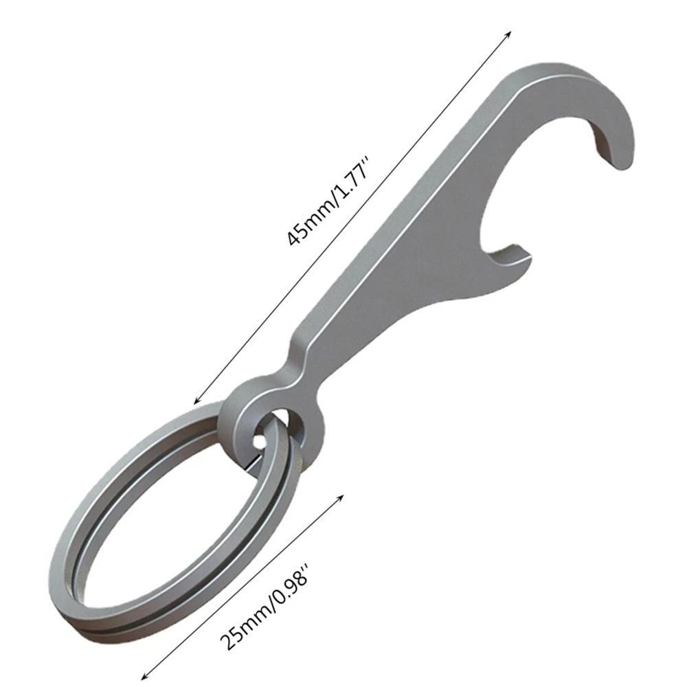 TC4 Титан Цинк Цинковый сплав Автомобильные аксессуары Брелки для ключей Открывалка для пивных бутылок Консервный нож Открывалка для бутылок Брелок