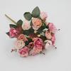 Разноцветный букет роз Искусственный цветок 21 головка Имитация цветов Новый искусственный цветок розы Подарки