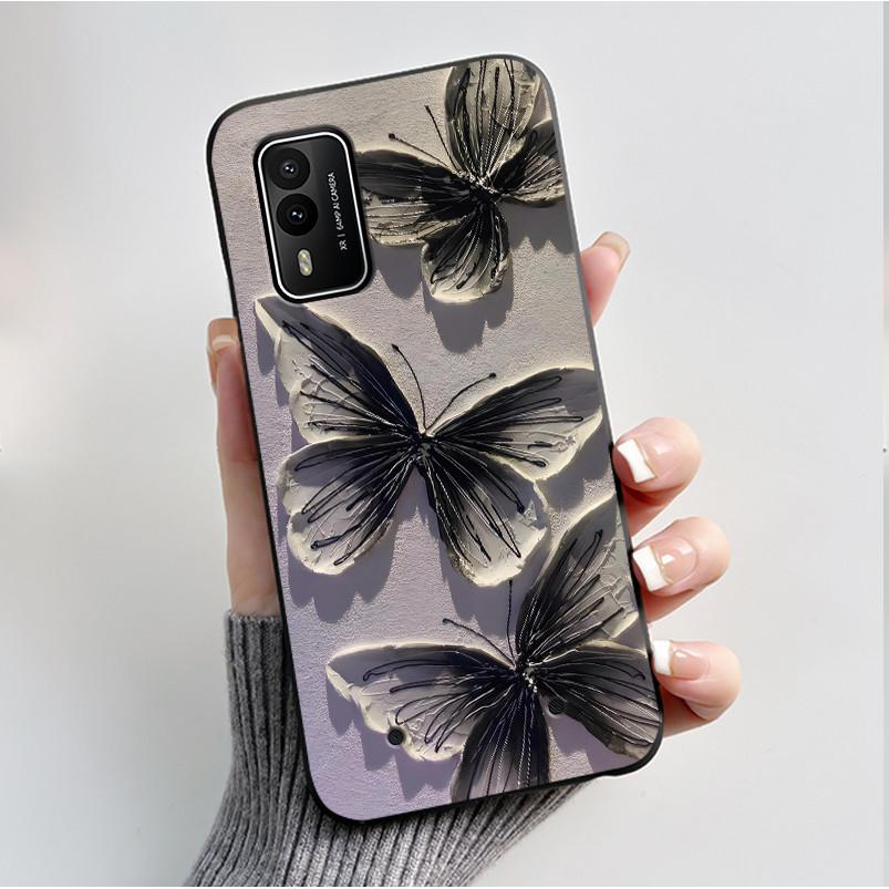 Печатный чехол для телефона Nokia XR21 Coque Capa Мягкий силиконовый черный корпус Чехол Милый Цветок Мультяшный Корпус Fundas