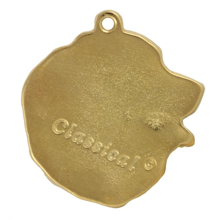 Bernese Mountain Dog, Berner Sennenhund I - Gilded Key Ring with Dog In Gift Box, Handbag Decoration, Luxury Accessory by Art-Dog Brand