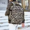 Рюкзак с леопардовым принтом, с несколькими карманами и регулируемыми лямками