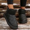 Модные толстые плюшевые зимние ботинки женские нескользящие водонепроницаемые зимние ботинки для женщин удобные теплые хлопковые туфли женские ботильоны на плоской подошве
