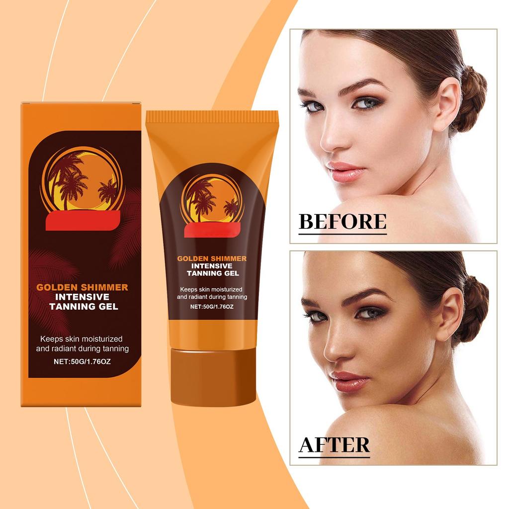 Бальзам-ускоритель загара, бальзам-бронзатор для загара, бальзам для загара для солярия, для потрясающего загара для тела и лица 50 г