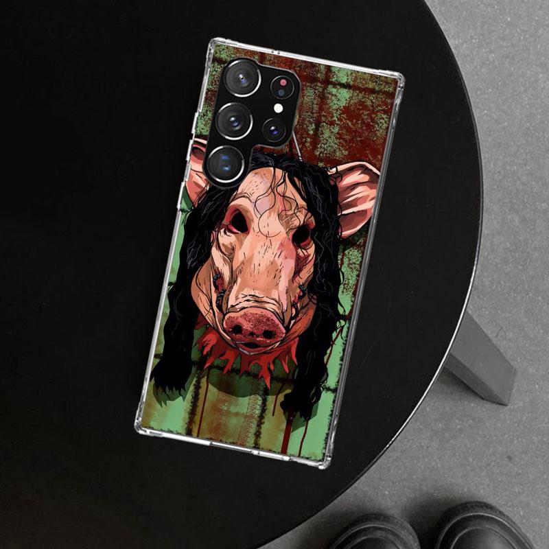 The Jigsaw Killer Horror Phone Case Cover for Samsung Galaxy S26 S25 Edge S24 S23 Ultra S22 Plus S21 FE S20 + Art Customized Fun