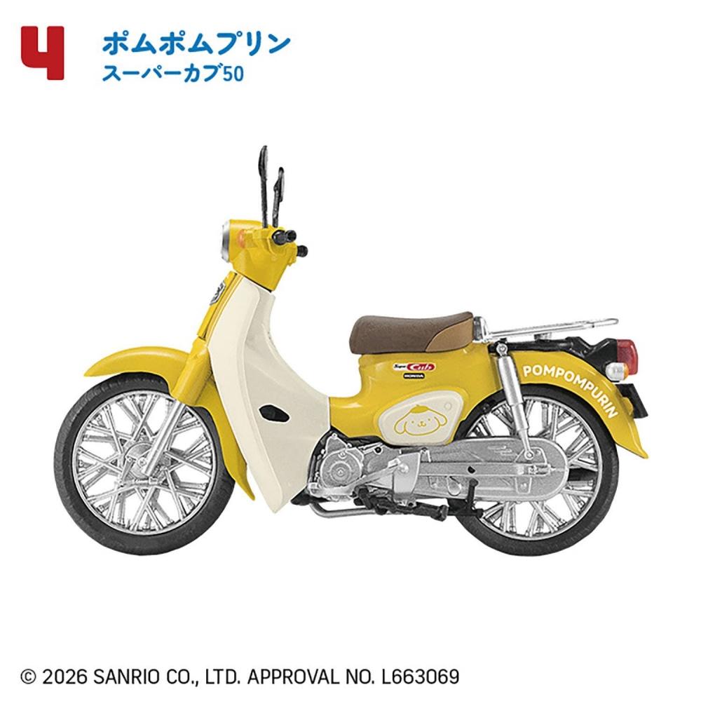 Sanrio 1 24 Персонажи Sanrio Honda Super Cub 1 коробка 10 шт.
