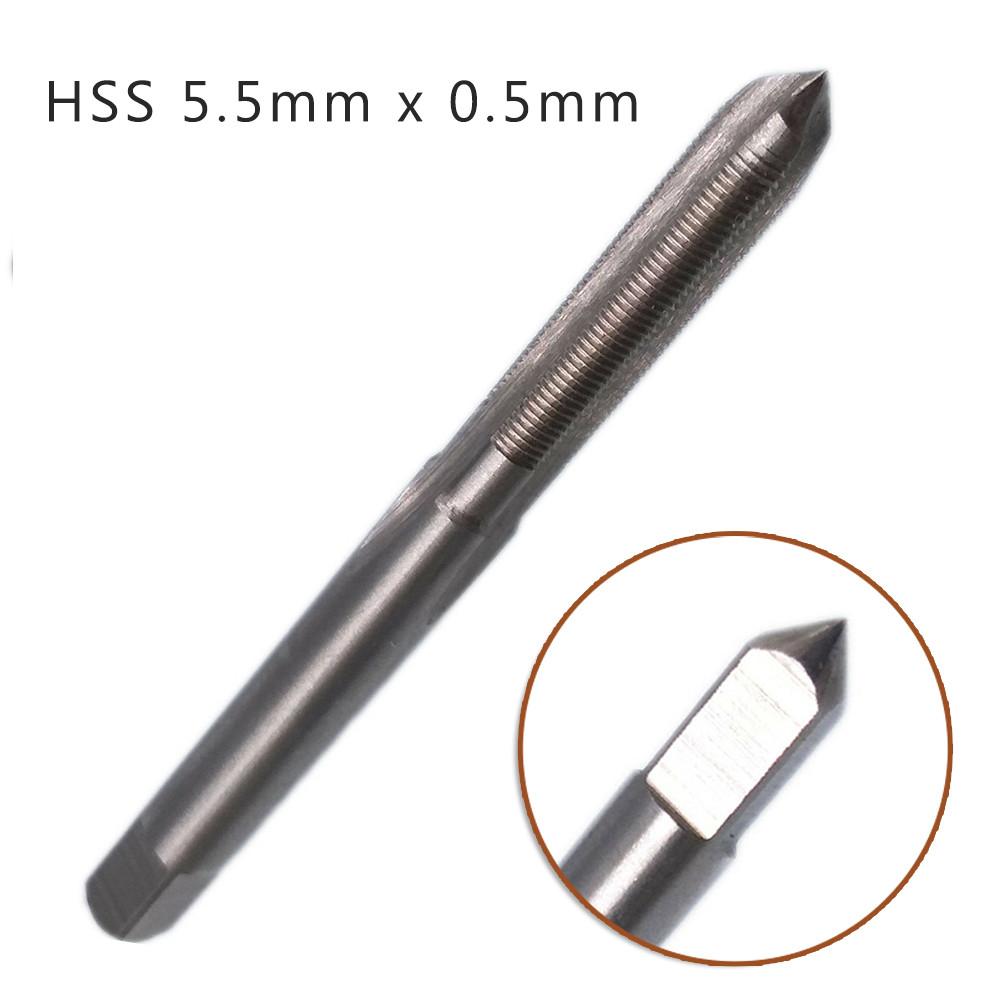Метрическая метрическая резьба HSS M5.5 x 0.5 мм Правая резьба Подходит для алюминия, латуни, стали и других обычных материалов
