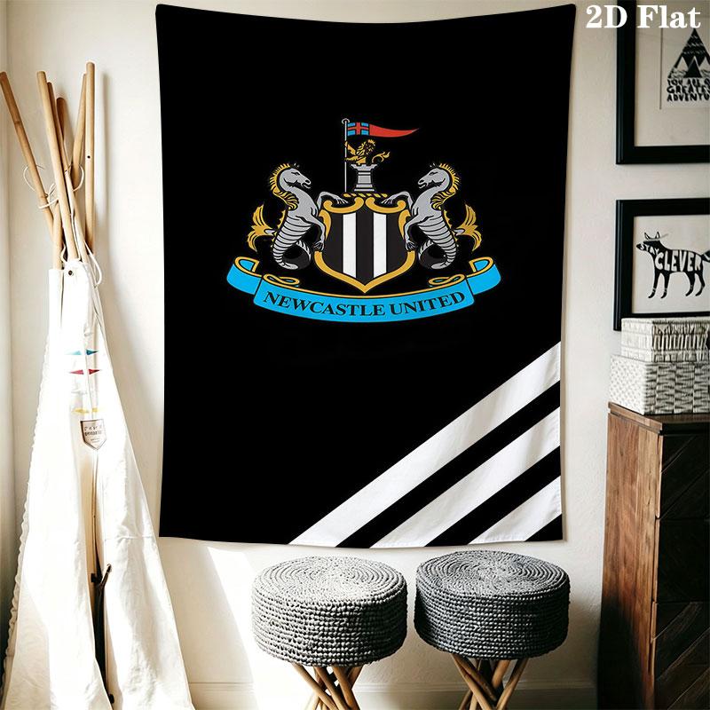 Логотип NUFC Настенное панно Печатное тканевое одеяло Декоративные гобелены для спальни гостиной Домашний декор