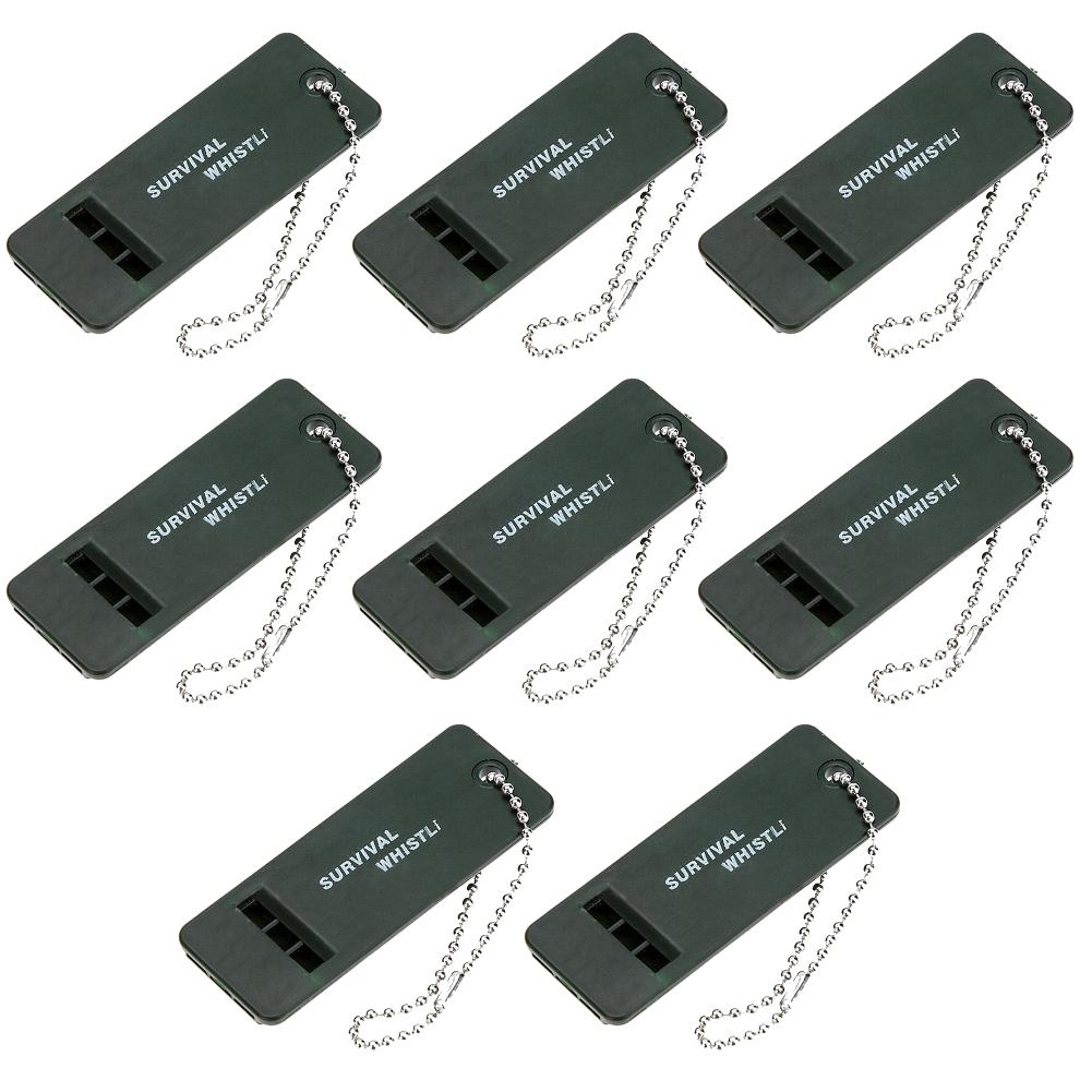1-10PCS 3-Frequency Whistle High Decibel Survival Whistle Outdoor Hiking Camping Whistle Hunting Whistle Emergency Survival Tool